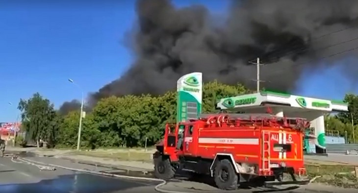 Число пострадавших при пожаре на АЗС в Новосибирске возросло