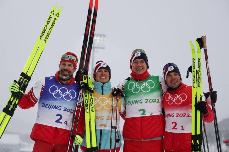 Лыжники РФ впервые за 42 года выиграли эстафету и взяли 4 золото ОКР лыжи