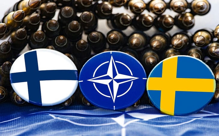 Флаг, Финляндия, Швеция, НАТО
