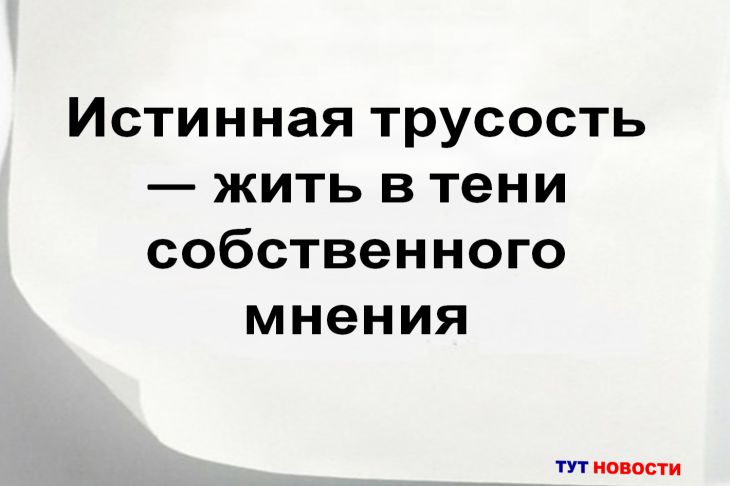 Трусость — не отсутствие силы, а страх быть собой Цитата