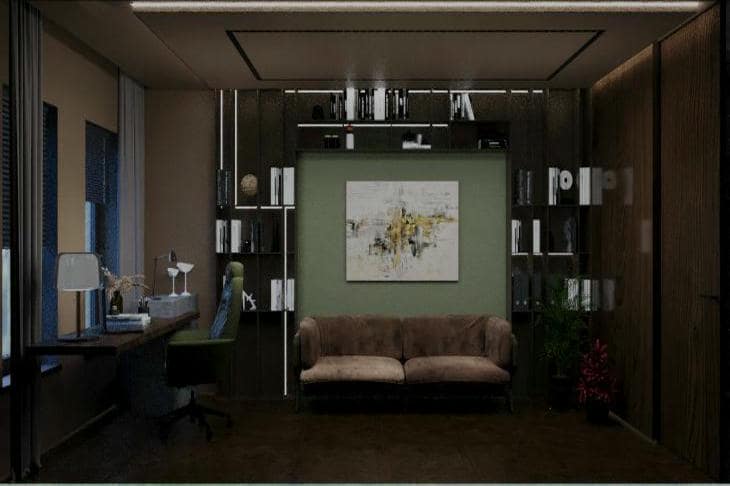 Что будет, если повесить картину ниже стандартного уровня: дерзкий ход, который меняет восприятие комнаты комната