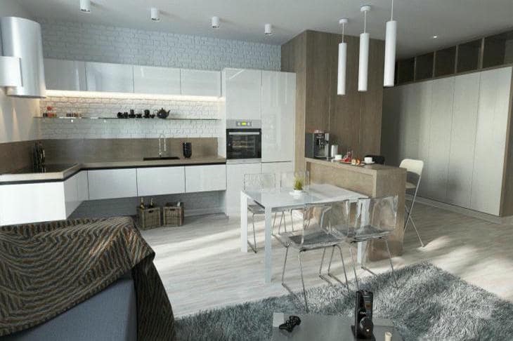 Зачем объединять гостиную с кухней: психология открытого пространства комната