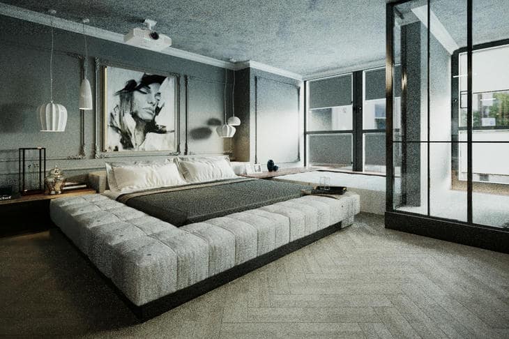 Зачем оставлять бетонные стены без штукатурки: эстетика честности комната