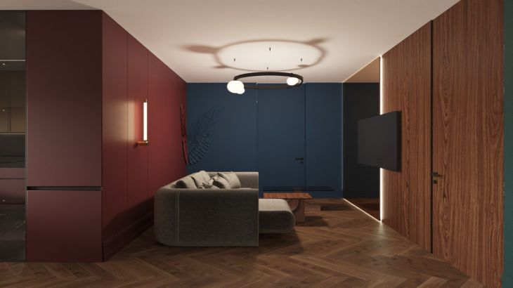 Что будет, если покрасить одну стену в яркий цвет: психология акцентов и частые промахи комната