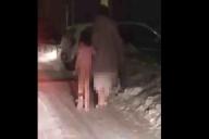 В Югре полуголую малолетнюю девочку тащили по улице в 30-градусный мороз