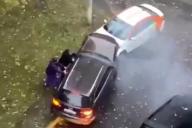 Пьяный россиянин протаранил семь автомобилей 