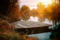 Солнце Река Осень