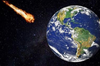 Метеорит летит на Землю 