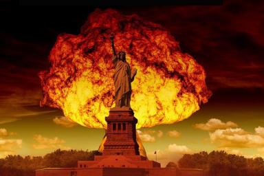 Ядерный взрыв и статуя Свободы