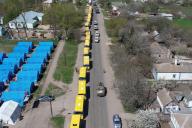 Колонна автобусов 