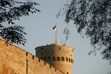 флаг эстонии на башне