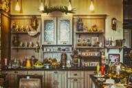 полки, предметы