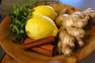 лимоны, имбирь