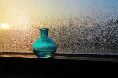 ваза, окно