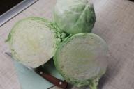 капуста, нож