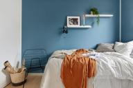 кровать, стена