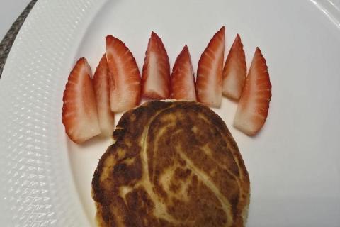 сырники в тарелке