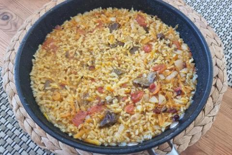 плов в сковородке