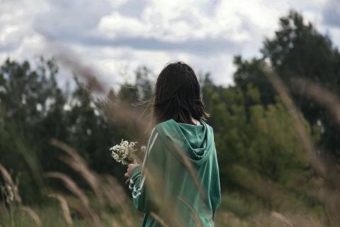 девушка в лице